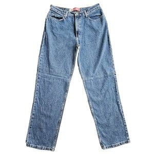 Vintage 90s Women's Faded Glory Blue Jeans Size 12 Y2k Boyfriend Denim